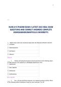 Test Bank&colon; NURS 615 Pharmacology Exam 4 &ndash; Real Exam Questions & Verified Answers 