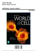 Test Bank for Lehninger Principles of Biochemistry 8th Edition