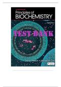 Test Bank for Lehninger Principles of Biochemistry 8th Edition