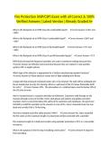 Fire Protection &lpar;ASP&sol;CSP&rpar; Exam with all Correct & 100&percnt; Verified Answers &vert;Latest Version &vert;Already Graded A&plus;