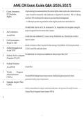 AAAE CM Exam Guide Q&A &lpar;2026&sol;2027&rpar;