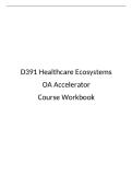 WGU D391 Healthcare Ecosystems OA Accelerator Course Workbook &vert; Complete Study Guide & Practice Questions with Answers &vert; 2026 Updated&period;