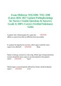 NSG3280 &sol; NSG 3280 &lpar;Latest 2026&sol; 2027 Update&rpar; Pathophysiology for Nurses I Guide&vert; Questions & Answers&vert; Grade A&vert; 100&percnt; Correct &lpar;Verified Solutions&rpar;- Galen