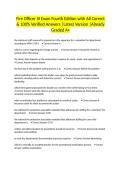 Fire Officer III Exam Fourth Edition with All Correct & 100&percnt; Verified Answers &vert;Latest Version &vert;Already Graded A&plus;
