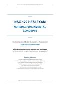 NSG 122 HESI Exam &ndash; Nursing Fundamental Concepts &ndash; Comprehensive Clinical Competency Assessment 2026&sol;2027 &ndash; 60 Questions with Correct Answers and Rationales