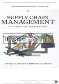 Supply Chain Management&colon; A Logistics Perspective 9th Edition Chapter 1 Test Bank &ndash; Complete Exam Questions and Answers