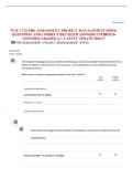 WGU C722 PRE-ASSESSMENT&colon; PROJECT MANAGEMENT &lpar;PIPO&rpar; QUESTIONS AND CORRECT DETAILED ANSWERS &lpar;VERIFIED ANSWERS&rpar; GRADED A&plus; &vert; LATEST UPDATE 2026&sol;27