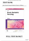 Basic Geriatric Nursing 7th Edition Williams Test Bank&period;Questions And Verified Rationalised Answers&comma;100&percnt; Guarantee Pass Rated A&plus;&period;