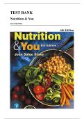 Test Bank &mdash; Nutrition & You&comma; 6th Edition &lpar;Blake&comma; 2022&rpar;&comma; Chapters 1-16 &vert; All Chapters Covered