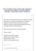 WGU C722 PROJECT MANAGEMENT PRE ASSESSMENT QUESTIONS AND CORRECT ANSWERS &lpar;VERIFIED ANSWERS&rpar; &vert; LATEST UPDATE 2026&sol;27 &lpar;GRADED A&plus;&rpar;