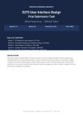 WGU D279 User Interface Design Final Submission Task Actual Exam 2026&sol;2027 &vert; Complete Exam-Style Questions &vert; 100&percnt; Verified &ndash; Detailed Rationales &ndash; Pass Guaranteed &ndash; A&plus; Graded&NewLine;&NewLine;