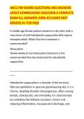 ANCC FNP BOARD QUESTIONS AND ANSWERS LATEST DOWNLOADED 2025&sol;2026 A COMPLETE EXAM ALL ANSWERS 100&percnt; ACCURATE BEST GRADED A&plus; FOR PASS