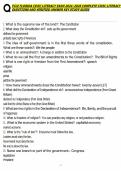 FCLE Florida Civic Literacy Exam 2024&ndash;2025 &ndash; Comprehensive Practice Questions and Verified Answers for U&period;S&period; Government and Civics Success