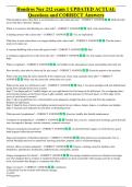 Hondros Nur 212 exam 1 UPDATED ACTUAL   &NewLine;Questions and CORRECT Answers