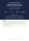 WGU D671 Elementary Science Curriculum Objective Assessment OA V1 V2 2026&sol;2027 &vert; Complete Exam-Style Questions &vert; 100&percnt; Verified &ndash; Detailed Rationales &ndash; Pass Guaranteed &ndash; A&plus; Graded&NewLine;&NewLine;
