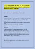 PN ATI COMPREHENSIVE PREDICTOR EXIT EXAM 2026 &vert; &NewLine;180 QUESTIONS & CORRECT ANSWERS &vert; COMPLETE PN &NewLine;RATIONALES & EXPLANATIONS