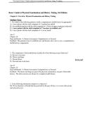 Test Bank for Bates' Nursing Guide to Physical Examination and History Taking isbn-9781975161095 All Chapters 1-24 Covered Graded A&plus;&period;
