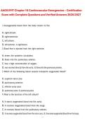 AAOS EMT Chapter 16 Cardiovascular Emergencies &ndash; Certification Exam Questions and Verified Answers 2026&sol;2027 &ndash; Comprehensive EMS Study Guide