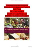 Solution Manual for Accounting Information Systems&comma; 4th Edition by Vernon Richardson&comma; Chengyee Chang&comma; Rod Smith&NewLine;