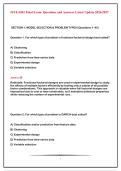 ISYE 6501 Final Exam Questions and Answers Latest Update 2026 2027