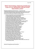 Milady Nail Technology &lpar;Manicuring & Pedicuring&rpar; Exam ACTUAL QUESTIONS AND DETAILED SOLUTIONS LATEST &period;pdf&NewLine;&NewLine;