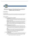 NR 603 WEEK 6 ASSIGNMENT&colon; CEA PRE-DIAGNOSTIC EXAM CASE STUDY PART 2 &vert; LATEST UPDATE &vert; WITH COMPLETE SOLUTIONS&period;
