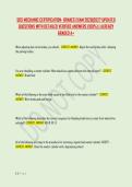 SOS MECHANIC CERTIFICATION- BRAKES EXAM 2026&vert;2027 UPDATED &NewLine;QUESTIONS WITH DETAILED VERIFIED ANSWERS &lpar;100&percnt;&rpar; &vert; ALREADY &NewLine;GRADED A&plus;
