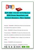 ECPI BIO 116 Chapter 14&sol;15 Review 2026 &vert; 30&plus; Exam Questions and Answers &vert; Hematology&comma; Blood&comma; Heart & Circulatory System &vert; ECPI University