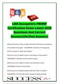 PMHNP Certification Exam 2026 &ndash; 500&plus; Questions & Verified Answers &vert; Psychopharmacology&comma; DSM-5&comma; Neurotransmitters&comma; Therapy & Psychiatric Nursing
