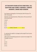 ATI TEAS MATH EXAM ACTUAL EXAM 2026 &vert; ALL QUESTIONS AND CORRECT ANSWERS &vert; VERIFIED ANSWERS &vert; BRAND NEW VERSION&excl;