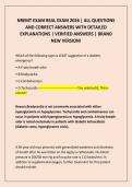 NREMT EXAM REAL EXAM 2026 &vert; ALL QUESTIONS AND CORRECT ANSWERS WITH DETAILED EXPLANATIONS &vert; VERIFIED ANSWERS &vert; BRAND NEW VERSION&excl;