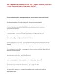 BIO 256 Exam 1 Review Exam Newest 2026 Complete Questions &vert; With 100&percnt; Correct Answers graded A&plus; Guaranteed Success&excl;&excl;&NewLine;
