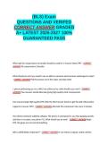 BLS EXAM QUESTIONS AND VERIFIED CORRECT ANSWERS GRADED A&plus; -LATEST 2026-2027- 100- GUARANTEED PASS&period;docx&NewLine;&NewLine;