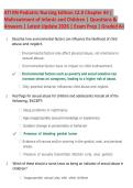 ATI RN Pediatric Nursing Edition 12&period;0 Chapter 44 &ndash; Maltreatment of Infants and Children &vert; Practice Questions & Verified Answers &vert; Latest Update 2026 &vert; Exam Prep &vert; Graded A&plus;