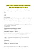 CNOR    EXAM 2   &vert;  COMPLETE QUESTIONS WITH EXPERT SOLUTIONS &vert; 2026 LATEST UPDATED &vert; GET A&plus;