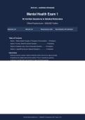 NUR 253 Mental Health Exam 1 50 Verified Questions Detailed Rationales Actual Exam 2026&sol;2027 &vert; Complete Exam-Style Questions &vert; 100&percnt; Verified &ndash; Detailed Rationales &ndash; Pass Guaranteed &ndash; A&plus; Graded&NewLine;&NewLine;