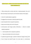 NURS 299 EXAM 3  &vert;  COMPLETE QUESTIONS WITH EXPERT SOLUTIONS &vert; 2026 LATEST UPDATED &vert; GET A&plus;