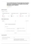 InsuranceSuite Developer Fundamentals Exam Questions and Answers &lpar;Verified Answers&rpar; Updated &lpar;Actual Exam&rpar; 20252026 LATEST VERSION&excl;&excl;