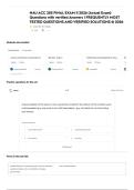NAU ACC 205 FINAL EXAM &vert;&vert; 2026 &lpar;Actual Exam&rpar; Questions with verified Answers &vert; FREQUENTLY MOST TESTED QUESTIONS AND VERIFIED SOLUTIONS