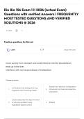 Rio Bio 156 Exam 1 &vert;&vert; 2026 &lpar;Actual Exam&rpar; Questions with verified Answers &vert; FREQUENTLY MOST TESTED QUESTIONS AND VERIFIED SOLUTIONS &commat; 2026