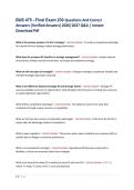 BUS 475 - Final Exam 230 Questions And Correct &NewLine;Answers &lpar;Verified Answers&rpar; 2026&vert;2027 Q&A &vert; Instant &NewLine;Download Pdf 