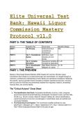 Hawaii Liquor Commission Mastery Protocol 2026&sol;2057&colon; S-Tier Server Exam Study Guide & Elite Test Bank &lpar;HRS Chapter 281&rpar;