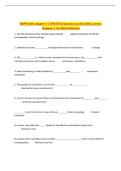 ANPH 1001 chapter 7 &vert; UPDATED Questions with 100&percnt; Correct&NewLine;Answers &vert; Verified Solutions