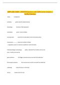 ANPH 1001 EXAM &vert; UPDATED Questions with 100&percnt; Correct Answers &vert;&NewLine;Verified Solutions
