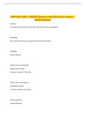 ANPH 1001 EXAM &vert; UPDATED Questions with 100&percnt; Correct Answers &vert;&NewLine;Verified Solutions