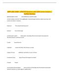 ANPH 1001 EXAM &vert; UPDATED Questions with 100&percnt; Correct Answers &vert;&NewLine;Verified Solutions&NewLine;
