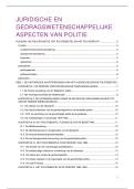 Samenvatting juridische en gedragswetenschappelijke aspecten van politie &lpar;15&sol;20&rpar;