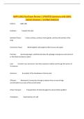 ANPH 1001 Final Exam Review &vert; UPDATED Questions with 100&percnt;&NewLine;Correct Answers &vert; Verified Solutions