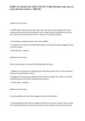 QMHA Test Prep EXAM &lpar;2026&rpar; UPDATE Verified Questions And Answers &vert; Latest Already Graded A&plus; UPDATE &vert;2026&NewLine;
