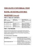 2026&sol;2027 S-Tier Queensland RSA Mastery Elite Test Bank &lpar;v11&period;0&rpar; &vert; 20&plus; Advanced Scenarios&comma; Liquor Act 1992 & OLGR Compliance